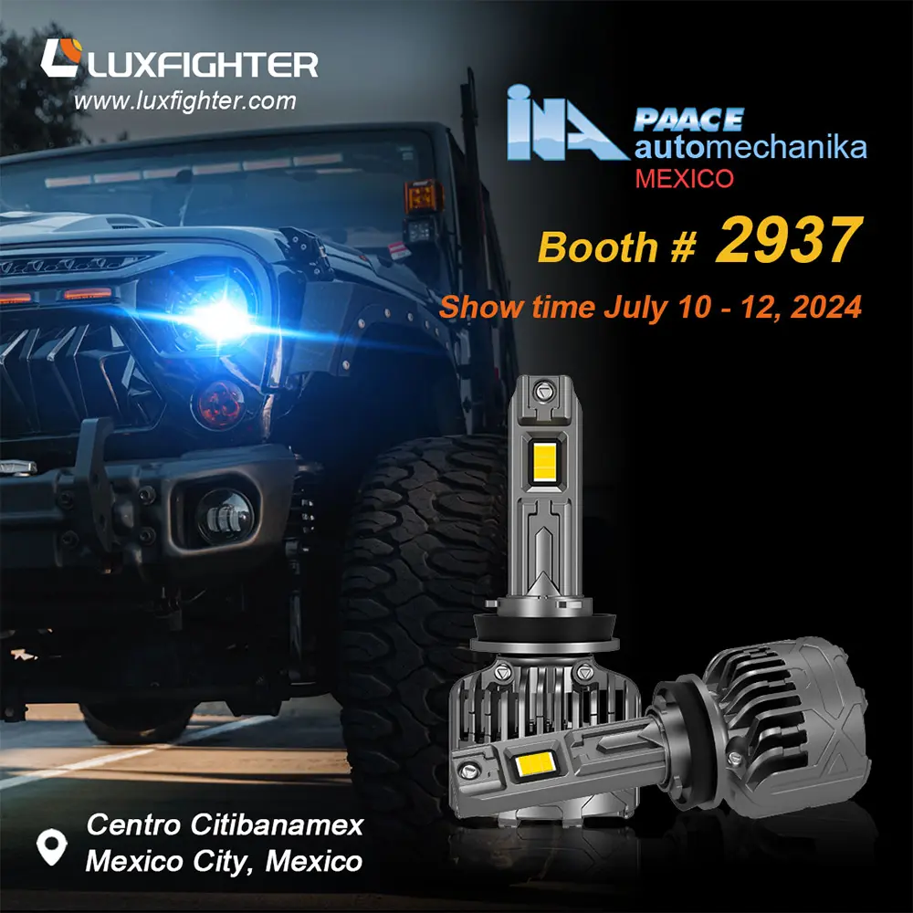 Luxfighter bil ledet frontlys 2024 Mexico ina paace