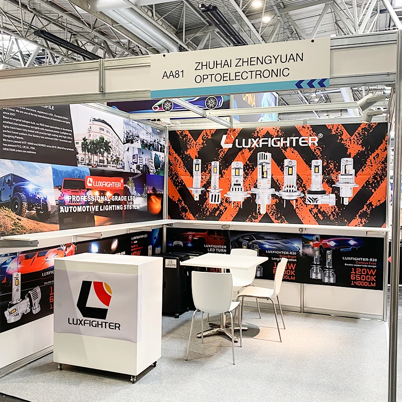 LUXFIGHTER LED-hovedlys utstilt på AUTOMECHANIKA 2025 UK